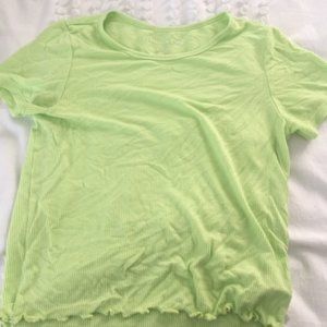 American eagle neon green shirt with